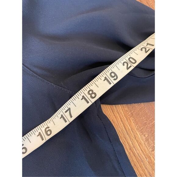 H&M navy pleat front blouse - Picture 8 of 9